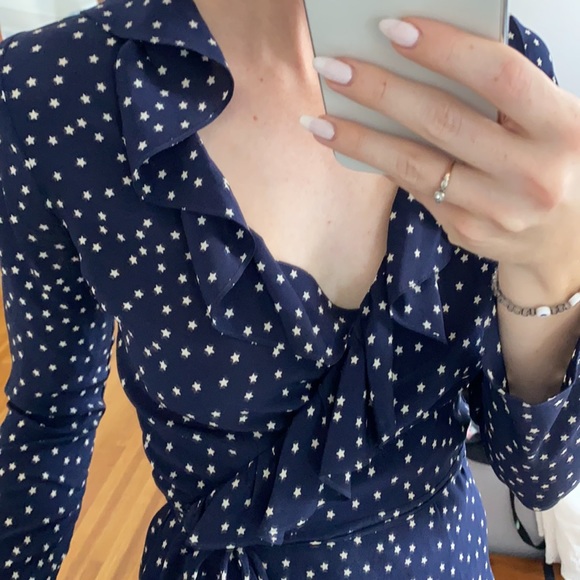 Realisation Par — Navy Wrap dress - Picture 6 of 10